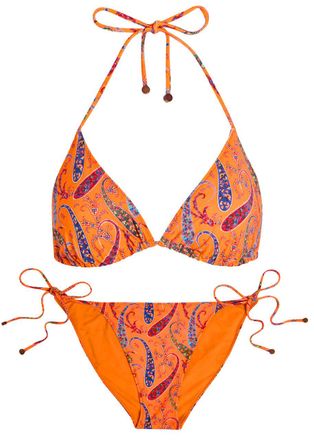 Etro Patterned Triangle Bikini - Orange - S (UK8-10 / S)