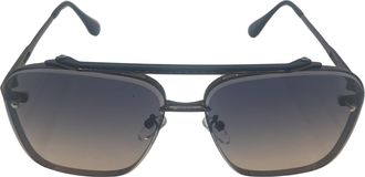 Generic Xlusiv - Polarised Sunglasses for men UV400 protection Square (Black/Grey)