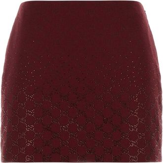 Gucci Gg Fabric Mini Skirt