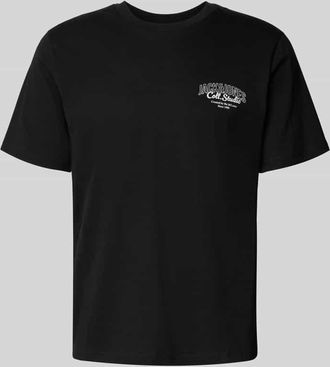 Jack & Jones Jack & Jones T-Shirt mit Label-Print Modell MAKOTO in Black, Gr&ouml;&szlig;e XL