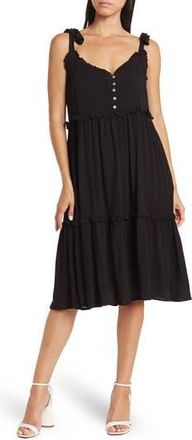 Wishlist Tie Strap Tank Dress in Black at Nordstrom Rack, Size Medium