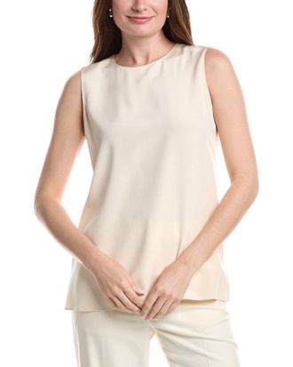 Lafayette 148 New York Sleeveless Adela Silk-Blend Blouse