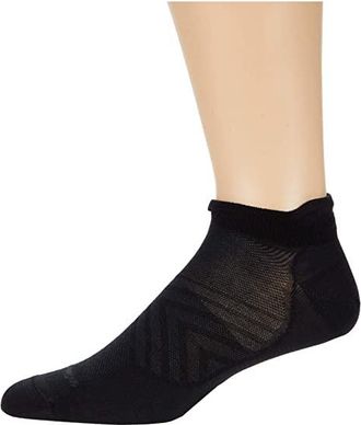 Darn Tough Run No Show Tab Ultra-Lightweight Mens Crew Cut Socks Shoes Black : XL (US 12.5-14.5), Wool/Spandex/Nylon