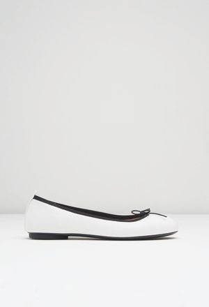 Bloch BLOCH Ladies Nashira Ballet Pumps, Bianco Leather