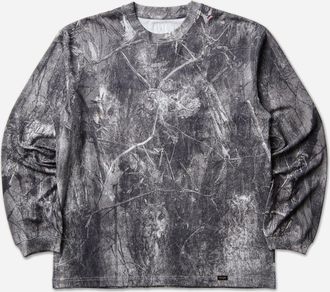 Roa Wrangler Washed Pattern Jersey Longsleeve T-Shirt Owl Dark Camo