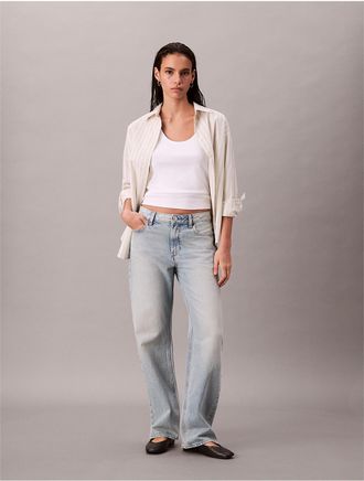 Calvin Klein Jeans Calvin Klein Womens 90s Straight Jeans - Blue - 29W x RL