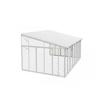 Palram Lean To Greenhouse Sanremo Veranda 4 x 4.25 - L435 x W385 x H310 cm in White