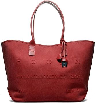Hogan Script Shopping Bag