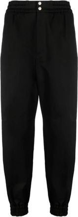 Alexander McQueen Twill Weave Katoenen Broek - Heren - Straight fit broeken - Zwart - L - Katoen - Broeken