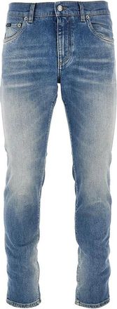 Dolce & Gabbana Stretch Denim Slim Fit Jeans - Heren - Jeans - Blauw - Maat: L Denim
