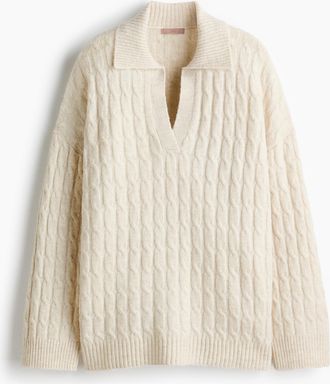 H&M Cable-knit jumper - Beige