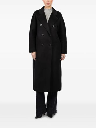 Lara Lara double-breasted coat - Zwart