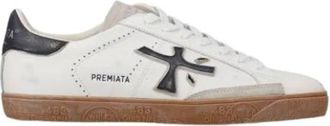 Premiata Steven 6975 - Heren - Sneakers - Wit - 40 EU - Leer - Schoenen