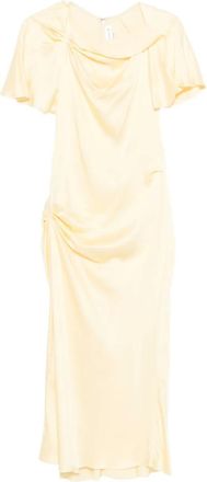 Victoria Beckham Gedrapeerde mini-jurk - Geel