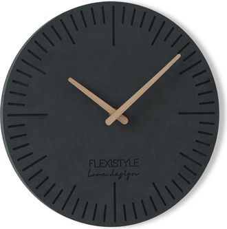 OEM Reloj De Pared Negro Para Sal&oacute;n 2eko 30 Cm