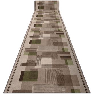 RugsX Rugsx - Runner anti-slip listra gum Geometric beige 100cm beige 100x420 cm