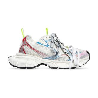 Balenciaga Schoenen, Dames, Veelkleurig, 40 EU, Witte Sneakers met Multikleur Details
