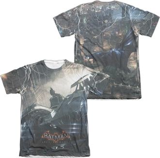 Gildan Batman Arkham Knight Into The Night (Front/Back Print) Adult Poly/Cotton Short Sleeve Tee / T-Shirt