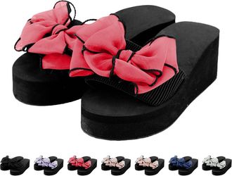 Generic Summer Slippers Women Black Slippers Women Shower Flip Flops Mens Beach Shoes Girls Sandals Pink Block Heel Sandals Black Flip Flops Girls Hot Pink 6 