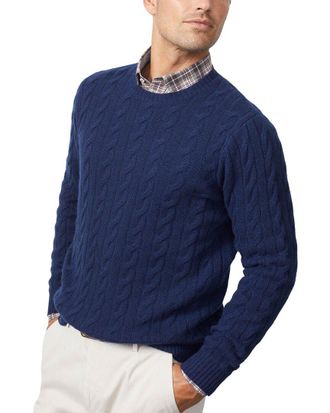 J.McLaughlin J.Mclaughlin Eamon Solid Cable Cashmere Sweater