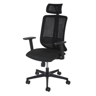 Maisons du monde Silla de escritorio profesional negra