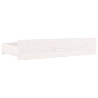 Berkfield Home Beautiful Bed Drawers 4 pcs White Solid Wood Pine