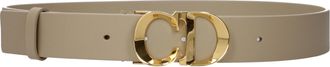 Dior Damess Riem Leer Beige