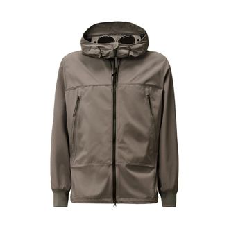 C.P. Company C.p. Company - Goggle Shell Jas in Grijs - Heren - Jassen - Grijs - Maat: XL Polyamide