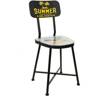 Wanderlust Deco Wanderlust Deco - Silla De Metal Azul 38x40x82