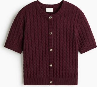 H&M Cardigan in Zopfstrick - Red