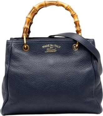 Gucci Pre-owned Bamboo Shopper - - Pre-owned - Donna - Blu - ONE SIZE