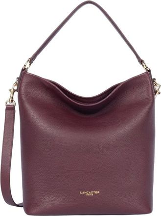 Lancaster Grote Bucket Bag Dune - Dames - Tassen - Rood - Maat: ONE Size Leer