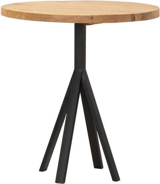 Adda Home Mesa natural de madera 70x70x75cm