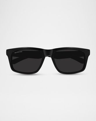 Balenciaga Men & apos;s Acetate Rectangle Sunglasses