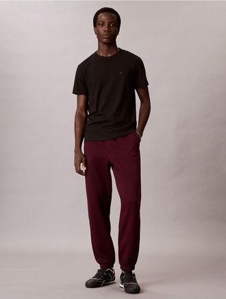 Calvin Klein Jeans Calvin Klein Mens Fleece Standard Logo Joggers - Red - 2XL