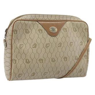 Dior Pre-owned Cross Body Bags, female, Beige, Size: ONE SIZE Pre-owned Vintage Plastic Shoulder Bag