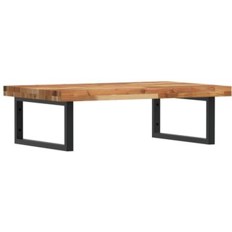 vidaXL Estante De Lavabo De Pared Acero Y Madera Maciza De Acacia Vidaxl