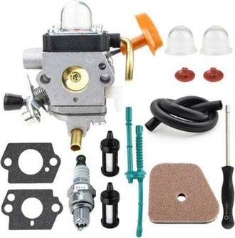 OEM Carburador Para Desbrozadoras Stihl Fs87 Fs90 Fs100 Fs110 Fs130 Hl95 Ht100 Ht101 Km90 Km100 Km110 Sp90 Con Buj&iacute;a, Filtro De Aire Y Filtro De Aceite