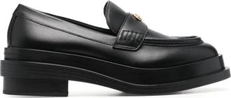 Giuseppe Zanotti Elegante Zwarte Loafers - Dames - Loafers - Zwart - 37 1/2 EU - Leer - Schoenen