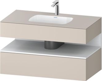 Duravit Duravit Qatego Lavabo Encastrado Con Base De Lavabo Consola