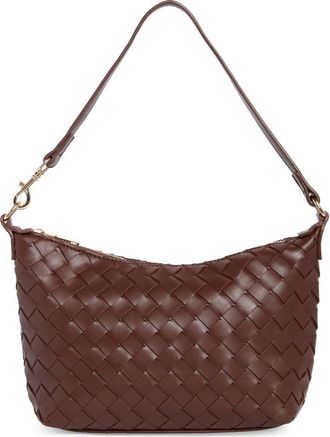 Urban Expression Faux Leather Woven Crossbody Bag in Chocolate at Nordstrom Rack