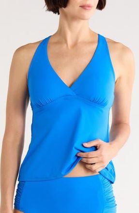 Jantzen Susana Halter Tankini Top in Cobalt at Nordstrom Rack, Size 18