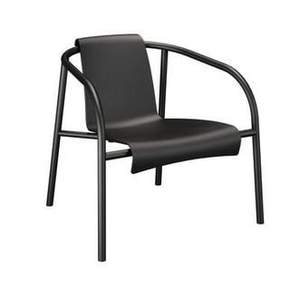 Houe Low armchair Nami - Black - Recycled plastic - Designer Hans Thyge & Co