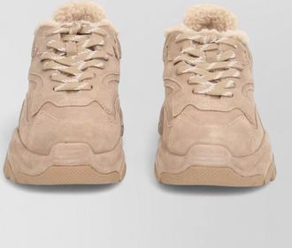 Ash leather low-top sneakers