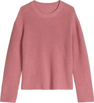 Marc O'Polo Truien & Vesten, Dames, Roze, XS, Katoen, Truien, Lsl, Ronde hals, Splitten