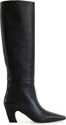 Neil J. Rodgers Meg Knee Boot in Black Nappa at Nordstrom, Size 39.5