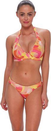 Sunsets Muse Halter Bikini Swimsuit Top - F Cup in Dreamsicle Crepe at Nordstrom, Size 32