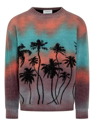 Laneus crew-neck sweater - Blue