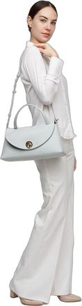 Coccinelle Womens Top Handle Bag Snow-Green Cowhide Top-handle-bags