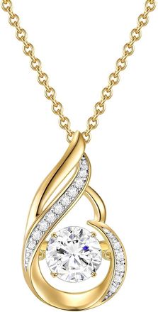 Rafaela Donata Womens Sterling Silver Necklace - Gold - One Size
